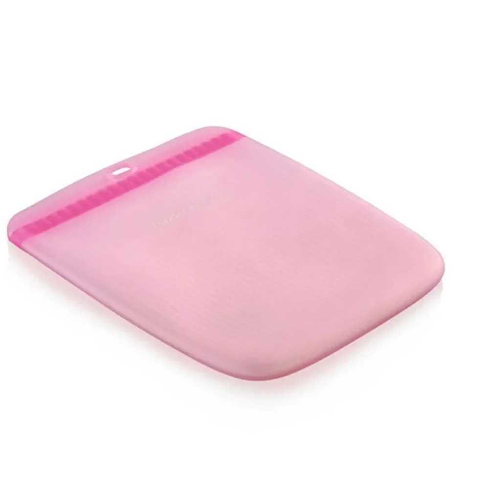 Tupperware Ultimate Pink Silicone Slim Bag Size Large